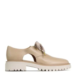 EOS Footwear Loafer Heels>ANISE CUT-OUT LOAFERS LEATHER