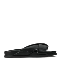 EOS Footwear Ballet Flats & Loafer|Slides>CROSS LEATHER SLIDE SANDALS