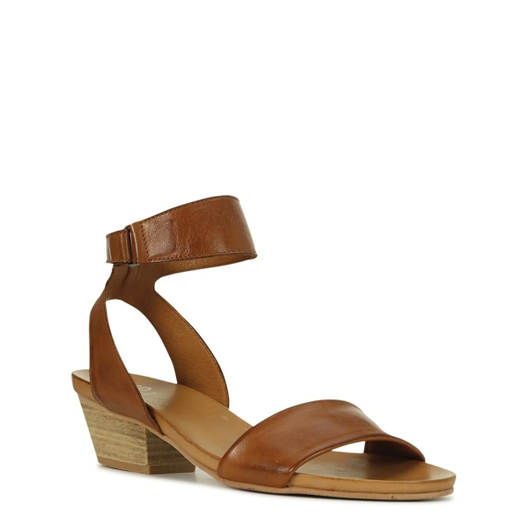 EOS Footwear Heeled Sandals|Sandal Heels>CUBO WOODEN STACK HEEL SANDALS LEATHER