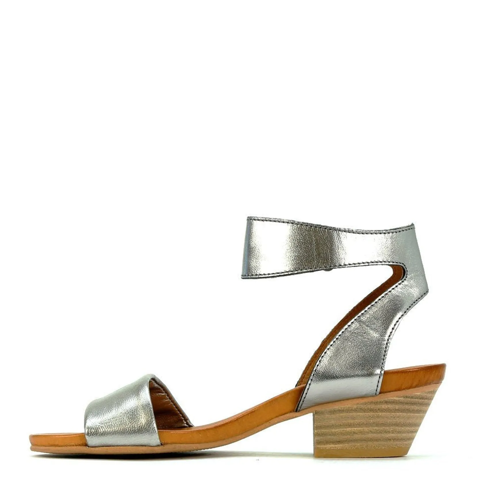 EOS Footwear Heeled Sandals|Sandal Heels>CUBO WOODEN STACK HEEL SANDALS LEATHER