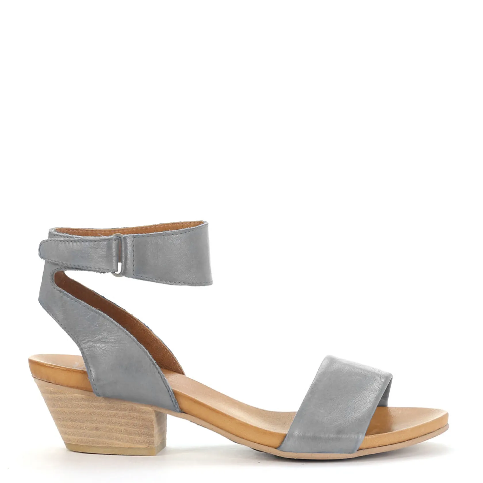 EOS Footwear Heeled Sandals|Sandal Heels>CUBO WOODEN STACK HEEL SANDALS LEATHER