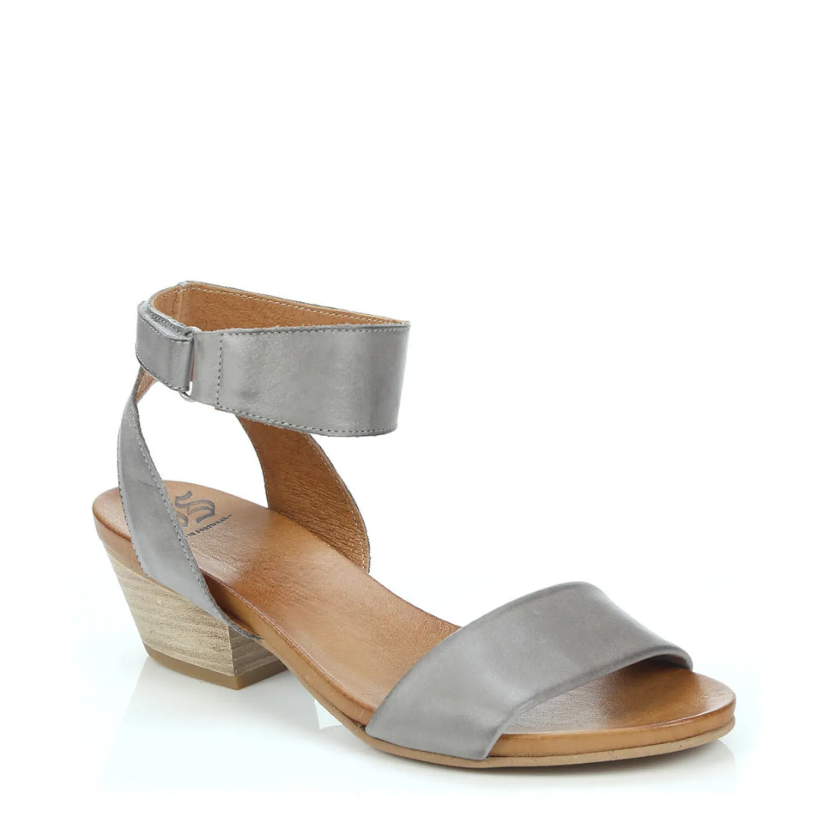 EOS Footwear Heeled Sandals|Sandal Heels>CUBO WOODEN STACK HEEL SANDALS LEATHER