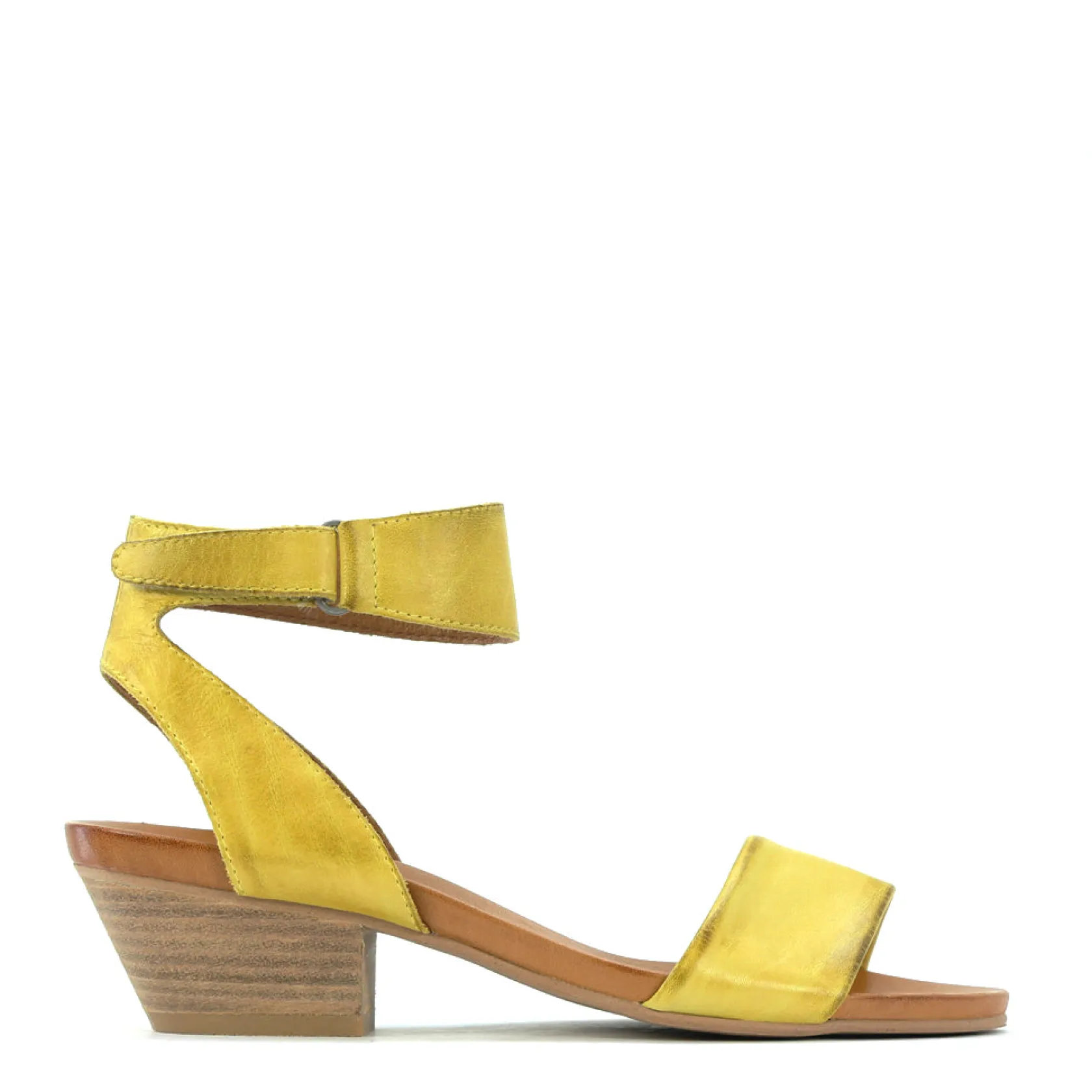 EOS Footwear Heeled Sandals|Sandal Heels>CUBO WOODEN STACK HEEL SANDALS LEATHER