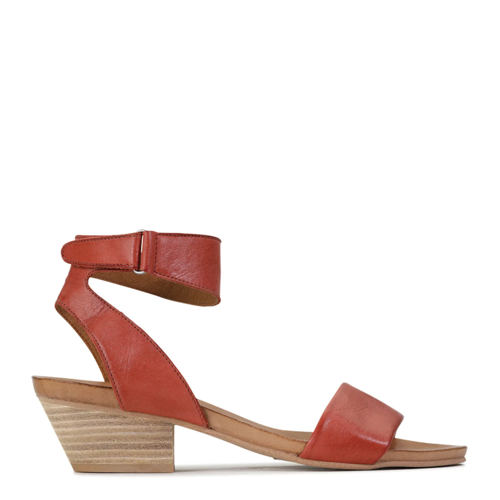 EOS Footwear Heeled Sandals|Sandal Heels>CUBO WOODEN STACK HEEL SANDALS LEATHER
