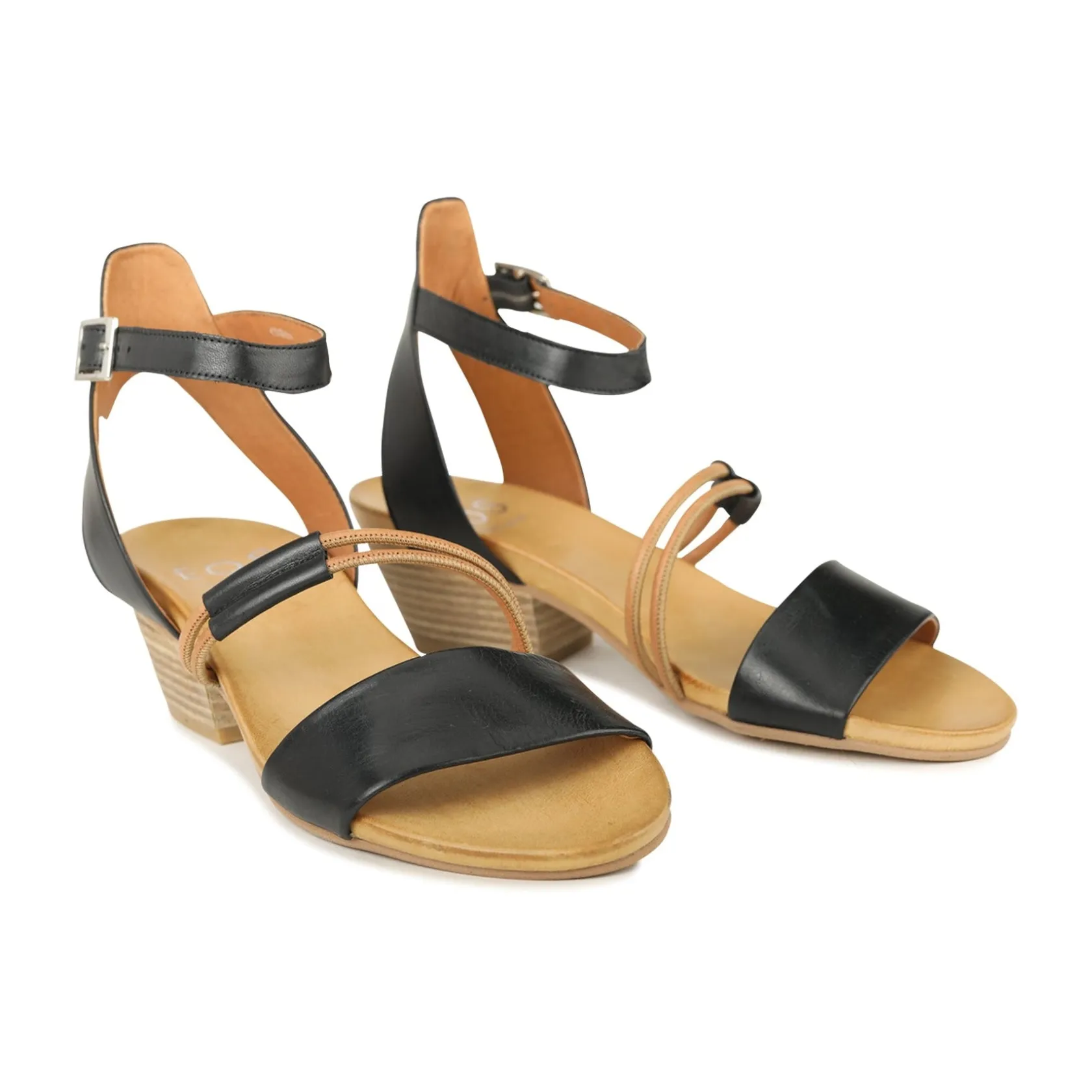 EOS Footwear Heeled Sandals|Sandal Heels>CURO ANKLE STRAP HEEL SANDALS LEATHER
