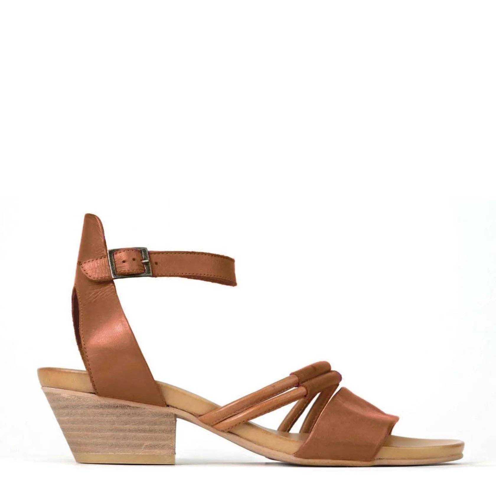 EOS Footwear Heeled Sandals|Sandal Heels>CURO ANKLE STRAP HEEL SANDALS LEATHER
