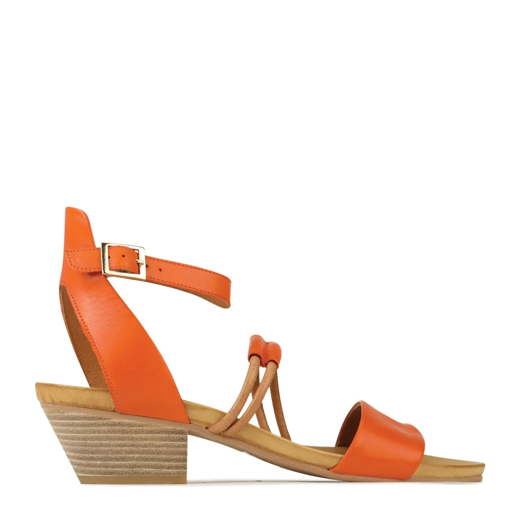 EOS Footwear Heeled Sandals|Sandal Heels>CURO ANKLE STRAP HEEL SANDALS LEATHER