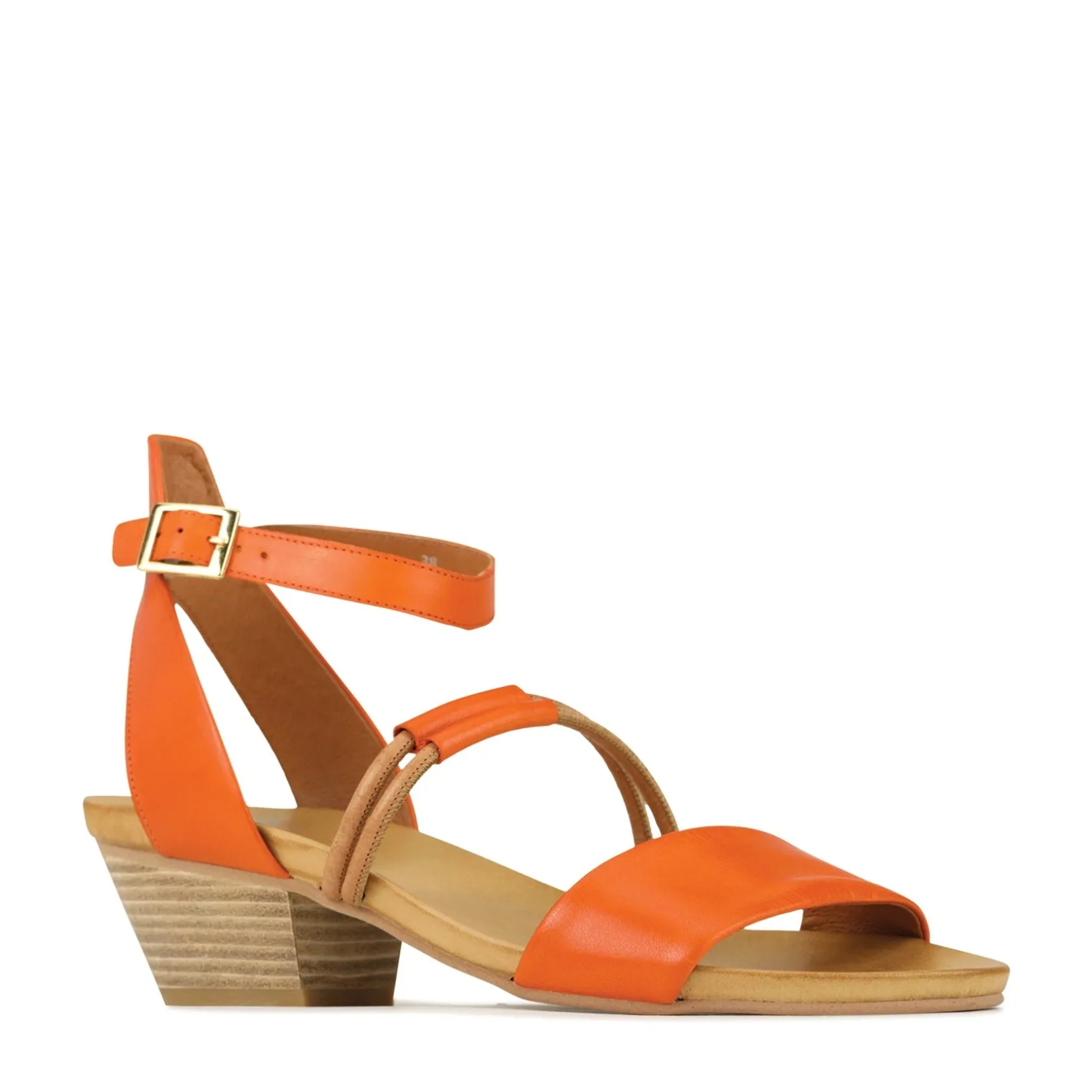 EOS Footwear Heeled Sandals|Sandal Heels>CURO ANKLE STRAP HEEL SANDALS LEATHER