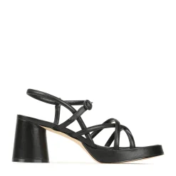 EOS Footwear Block Heels|Heeled Sandals>DORIANO LEATHER HEEL SANDALS