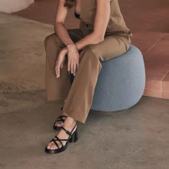EOS Footwear Block Heels|Heeled Sandals>DORIANO LEATHER HEEL SANDALS