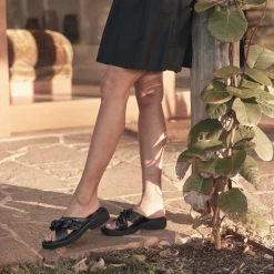EOS Footwear Ballet Flats & Loafer|Slides>ELEASE LEATHER SLIDE HEEL SANDALS