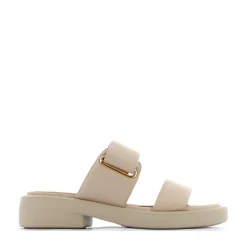 EOS Footwear Ballet Flats & Loafer|Slides>ELENI LEATHER HEEL SLIDE SANDALS