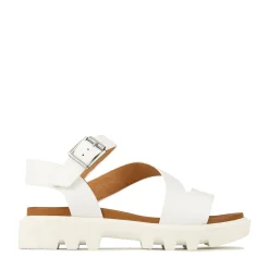 EOS Footwear Heeled Sandals|Sandal Heels>FLIGHER PLATFORM SANDALS LEATHER White