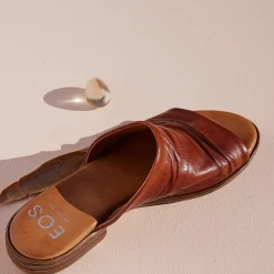 EOS Footwear Heeled Sandals|Sandal Heels>ILO LEATHER SLIDE SANDALS