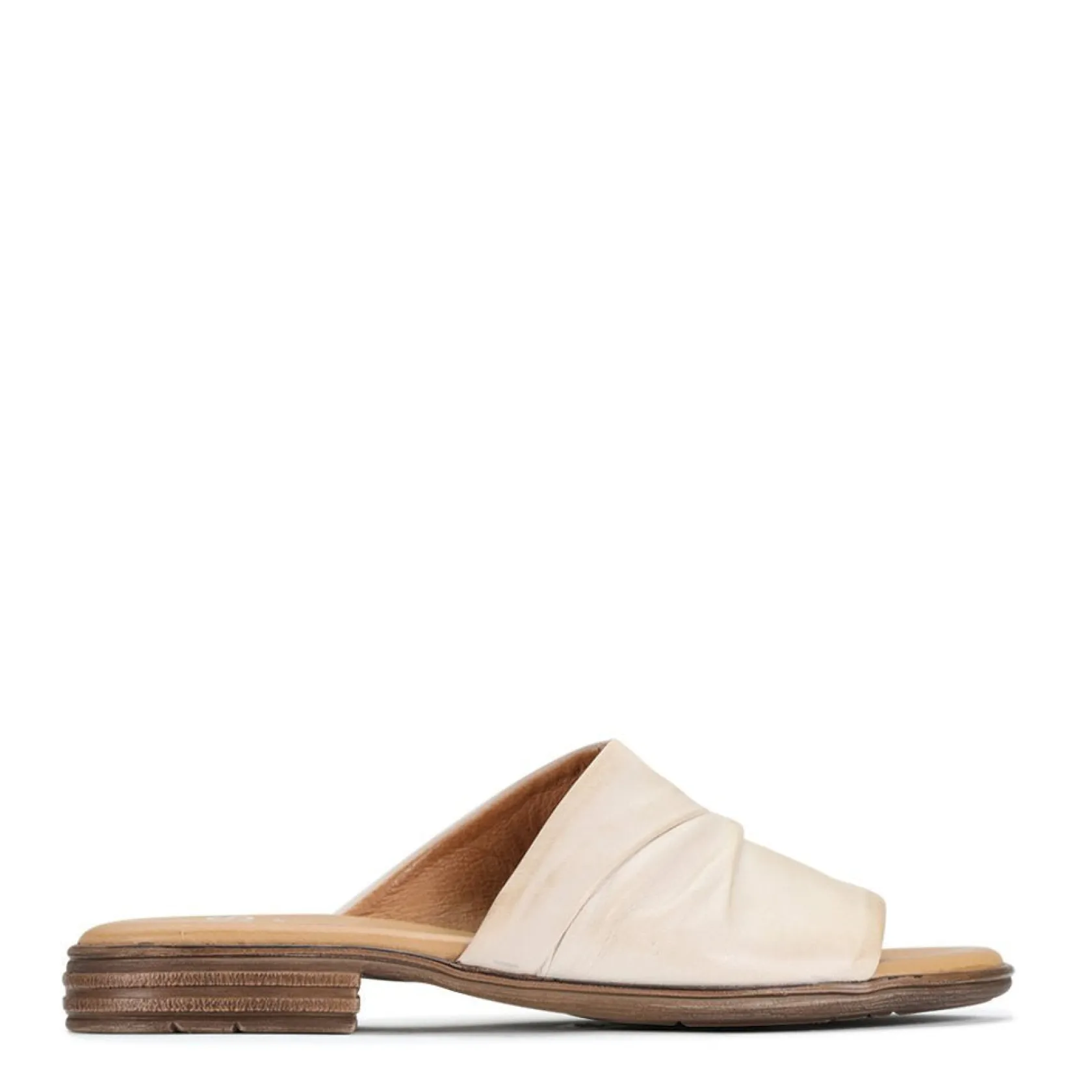 EOS Footwear Heeled Sandals|Sandal Heels>ILO LEATHER SLIDE SANDALS