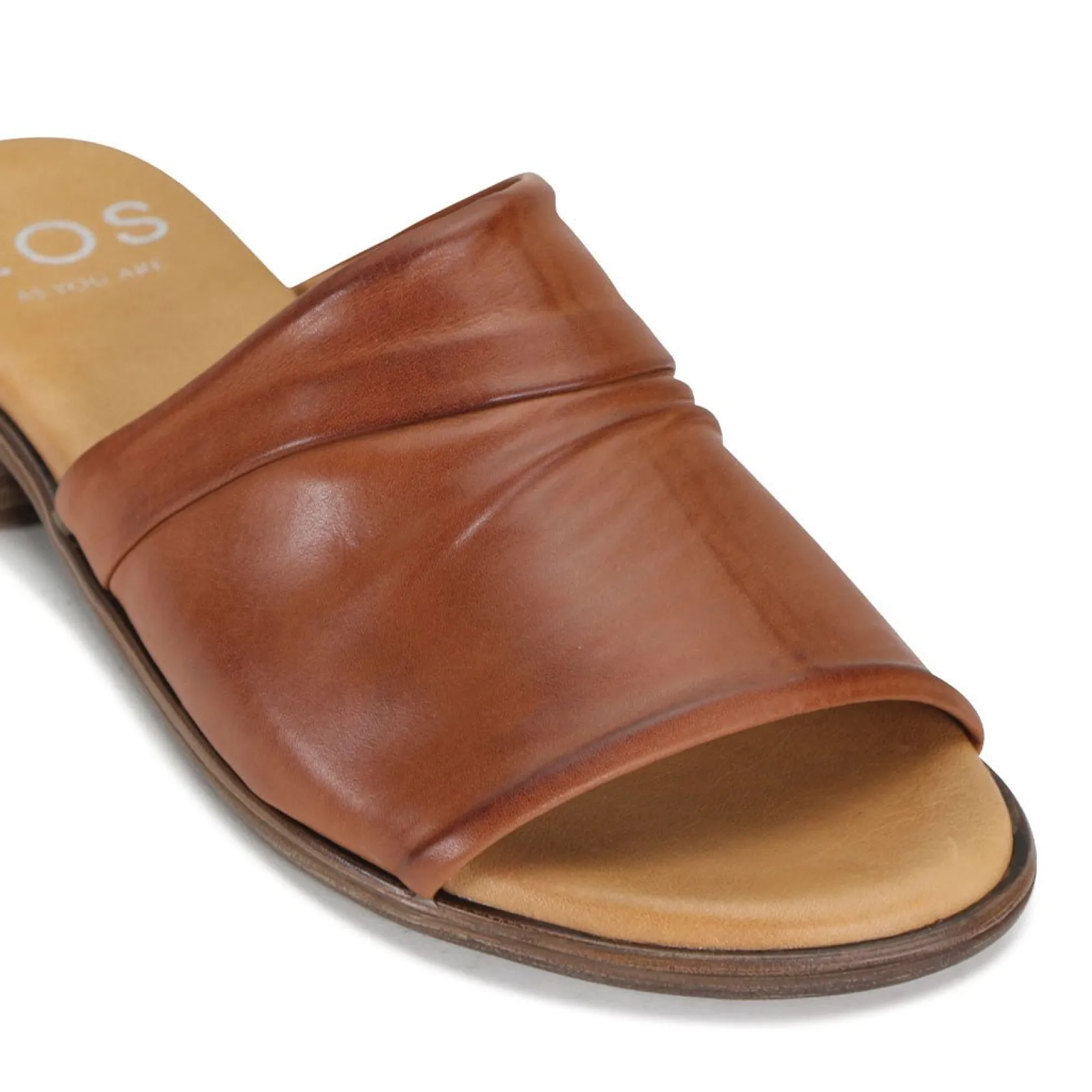 EOS Footwear Heeled Sandals|Sandal Heels>ILO LEATHER SLIDE SANDALS
