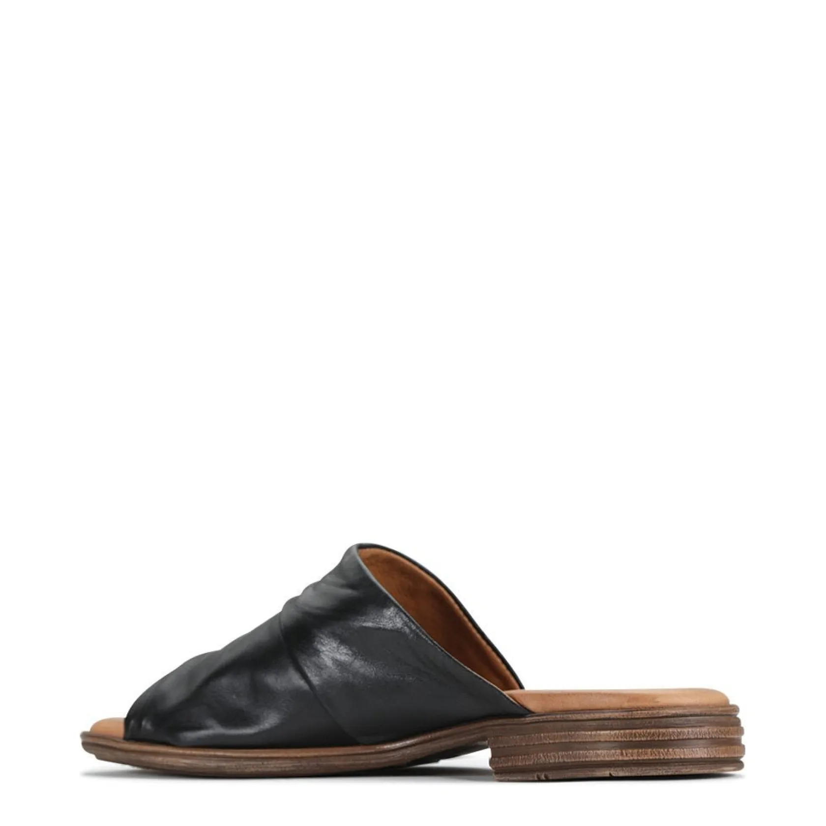EOS Footwear Heeled Sandals|Sandal Heels>ILO LEATHER SLIDE SANDALS