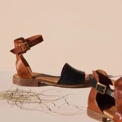 EOS Footwear Sandals>ILOS ANKLE STRAP. LEATHER SANDALS