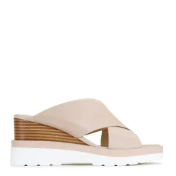 EOS Footwear Wedges & Espadrilles|Heeled Sandals>JADY LEATHER CROSSOVER SANDAL LEATHER