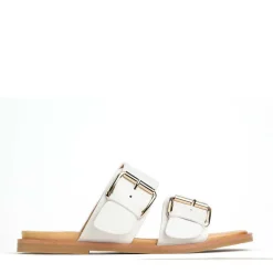 EOS Footwear Ballet Flats & Loafer|Slides>JETT DOUBLE STRAP SLIDE SANDALS LEATHER