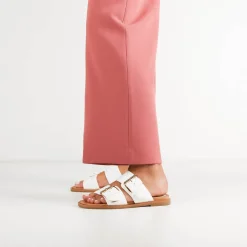 EOS Footwear Ballet Flats & Loafer|Slides>JETT DOUBLE STRAP SLIDE SANDALS LEATHER