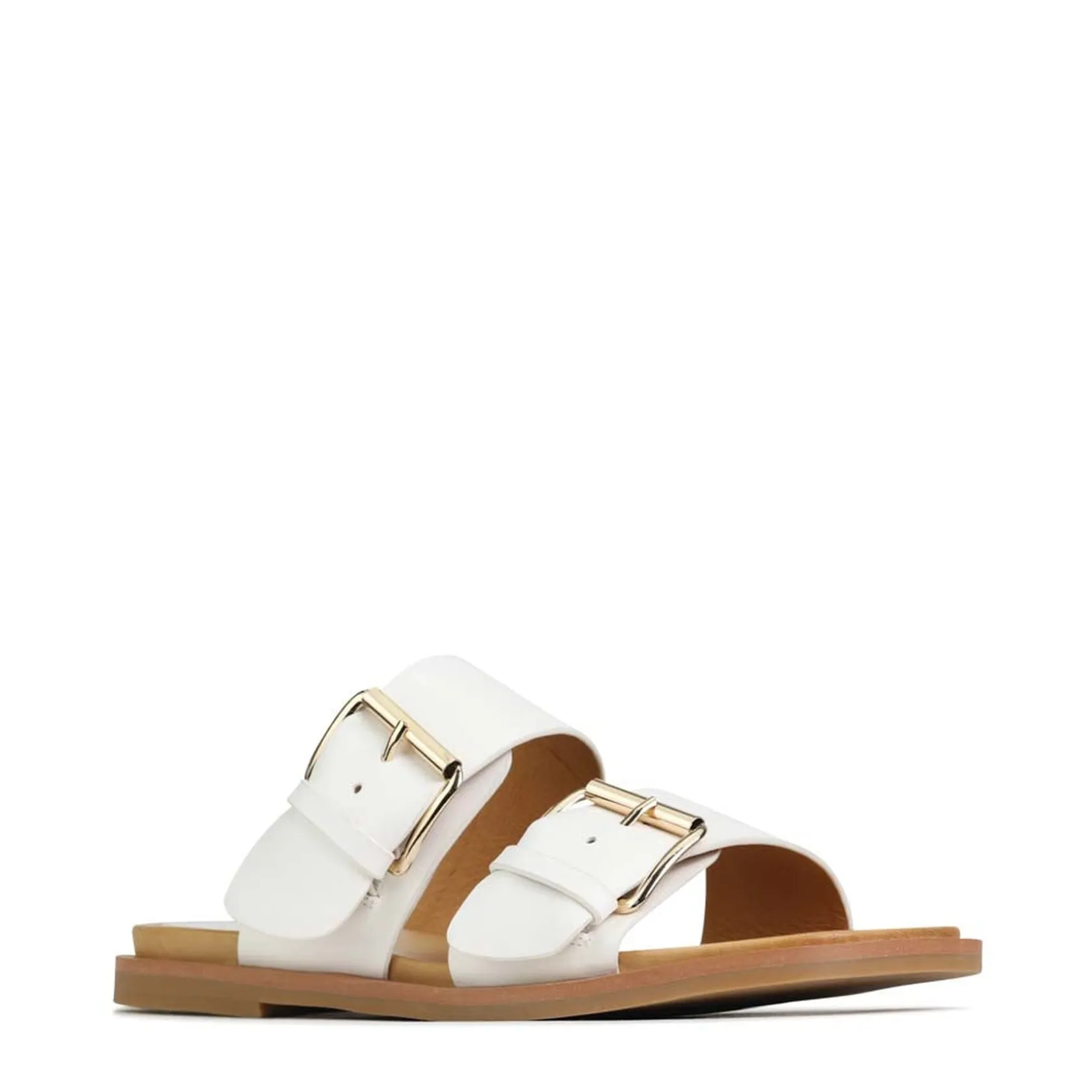 EOS Footwear Ballet Flats & Loafer|Slides>JETT DOUBLE STRAP SLIDE SANDALS LEATHER