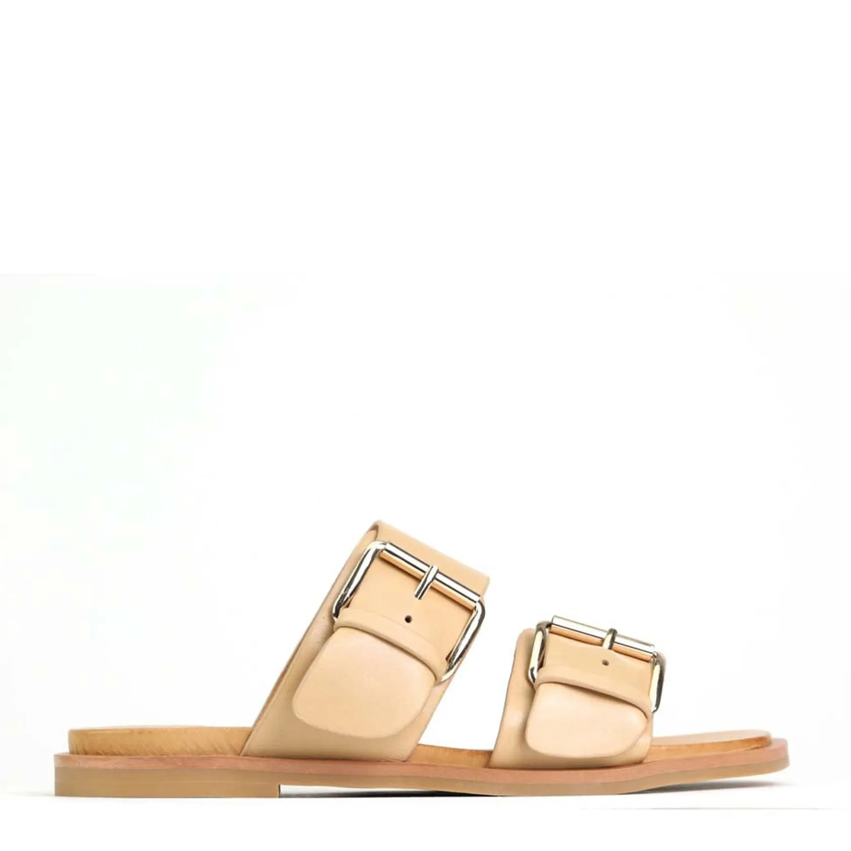 EOS Footwear Ballet Flats & Loafer|Slides>JETT DOUBLE STRAP SLIDE SANDALS LEATHER