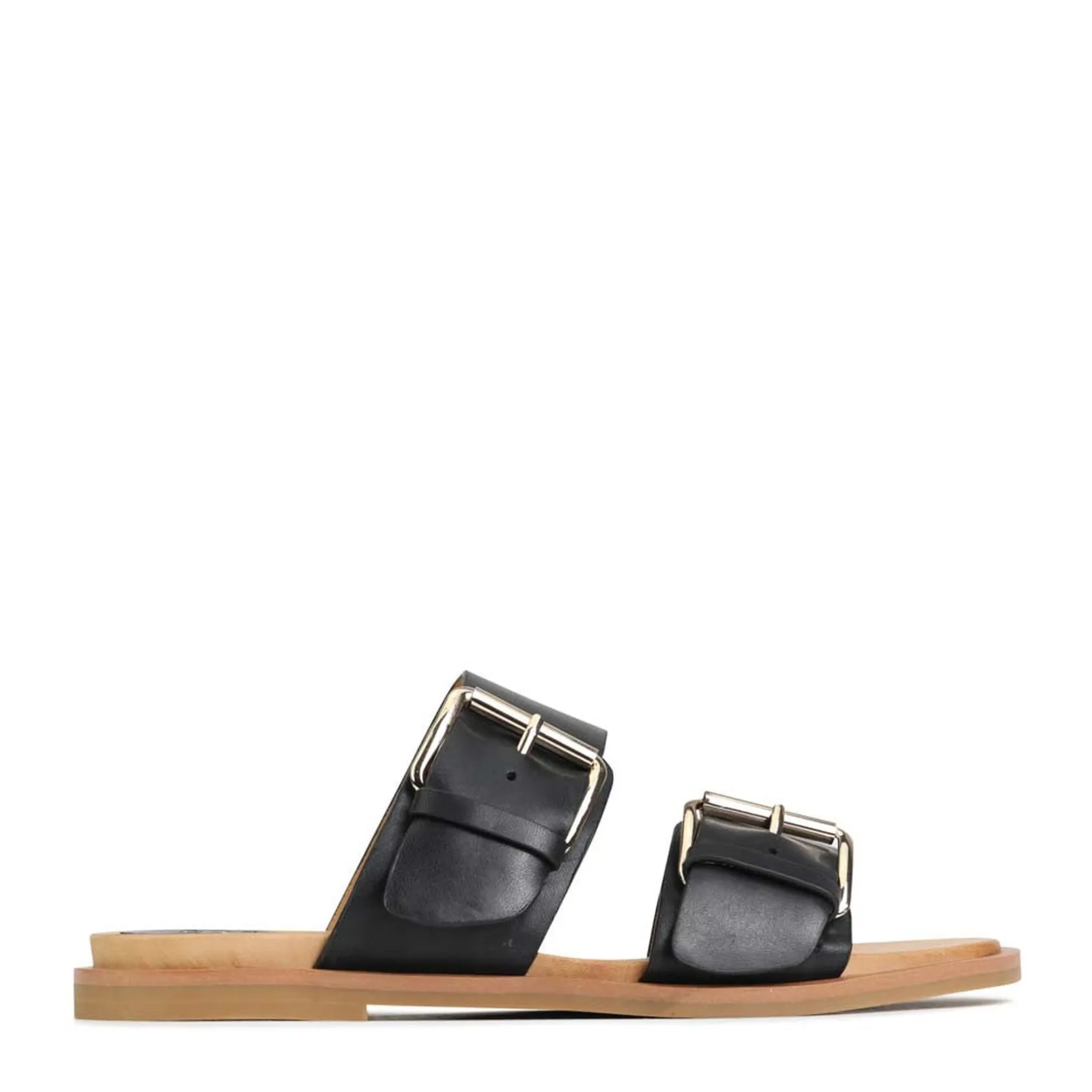 EOS Footwear Ballet Flats & Loafer|Slides>JETT DOUBLE STRAP SLIDE SANDALS LEATHER