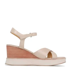 EOS Footwear Wedges & Espadrilles|Heeled Sandals>JUN LEATHER WEDGE SANDALS
