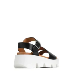 EOS Footwear Wedges & Espadrilles|Heeled Sandals>KAILA ANKLE STRAP WEDGE SANDALS LEATHER
