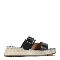 EOS Footwear Wedges & Espadrilles|Slides & Mules>LAROSSA LEATHER ESPADRILLE SLIDE