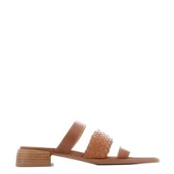 EOS Footwear Block Heels|Heeled Sandals>LATTICE LEATHER BLOCK HEEL SANDALS