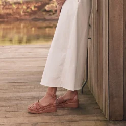 EOS Footwear Wedges & Espadrilles|Heeled Sandals>MELANA LEATHER WEDGE SANDALS
