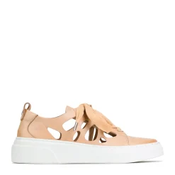 EOS Footwear Platform Sneakers>MINNIE LAZER CUTOUT SNEAKERS LEATHER