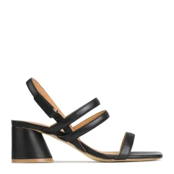 EOS Footwear Block Heels|Heeled Sandals>PETELLA LEATHER BLOCK HEEL SANDALS