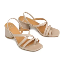 EOS Footwear Heeled Sandals|Sandal Heels>PETICE LEATHER BLOCK HEEL SANDALS