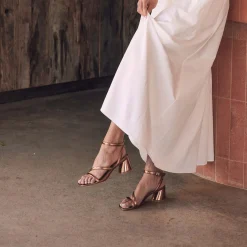 EOS Footwear Block Heels|Heeled Sandals>PETRICIA LEATHER BLOCK HEEL SANDALS