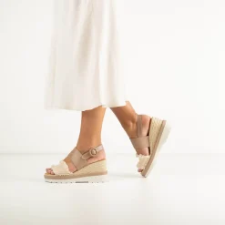 EOS Footwear Wedges & Espadrilles>PRIYA ESPADRILLES SANDALS LEATHER
