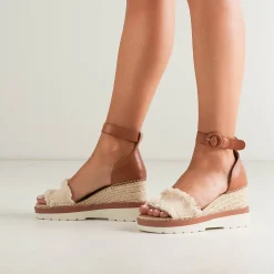 EOS Footwear Wedges & Espadrilles|Heeled Sandals>PRUE ESPADRILLES SANDALS LEATHER