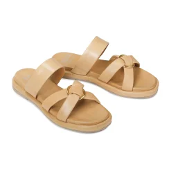 EOS Footwear Ballet Flats & Loafer|Slides>RING LEATHER SLIDE SANDALS