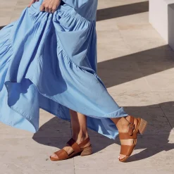 EOS Footwear Block Heels|Heeled Sandals>SAIGE LOW HEEL SANDALS