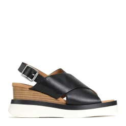 EOS Footwear Wedges & Espadrilles>SASILLE WEDGE SANDALS LEATHER