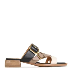 EOS Footwear Heeled Sandals|Sandal Heels>TEIA SLIDE SANDALS LEATHER