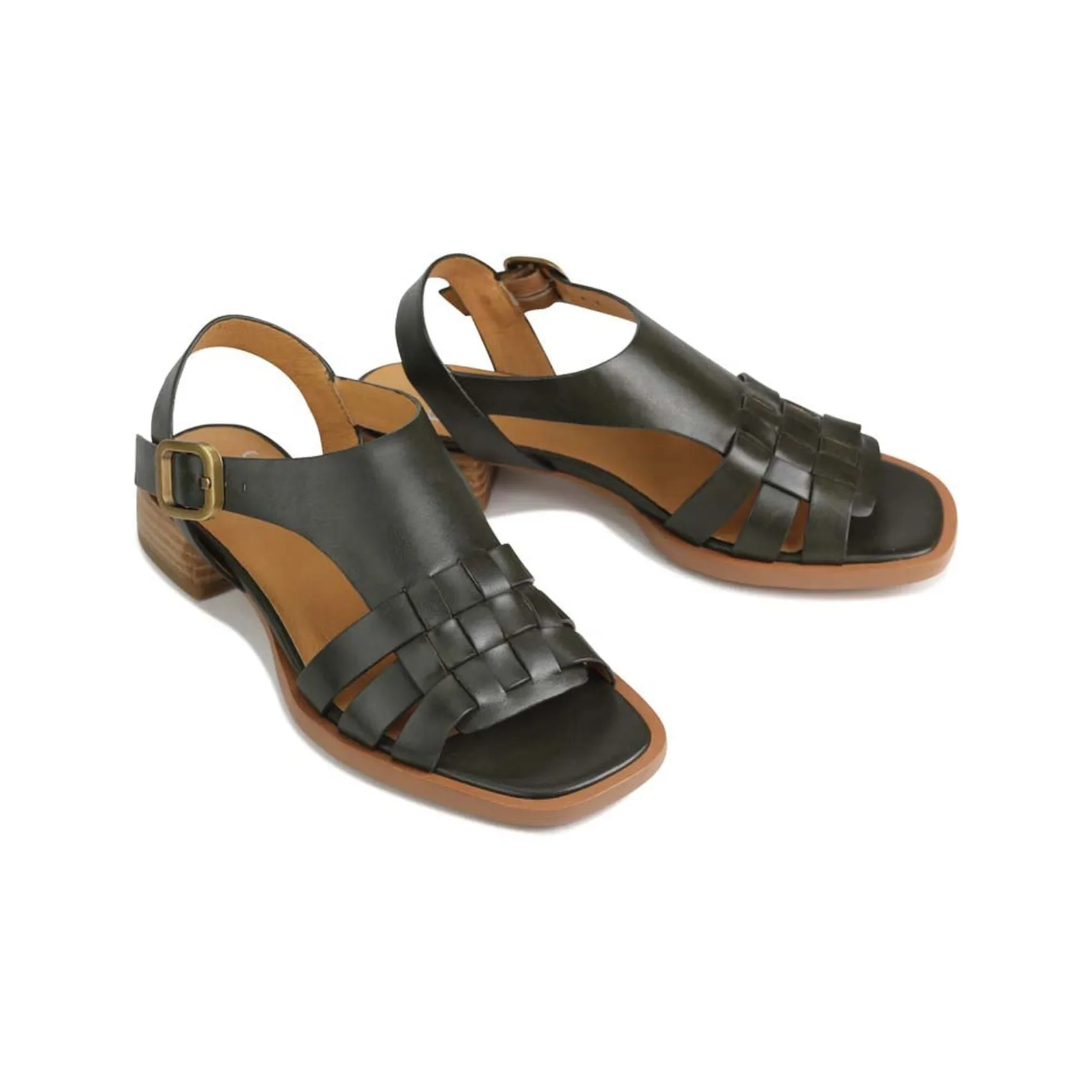 EOS Footwear Heeled Sandals|Sandal Heels>TERRI ANKLE STRAP SANDALS LEATHER