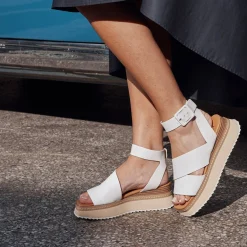 EOS Footwear Wedges & Espadrilles>TONALITY PLATFORM SANDALS LEATHER