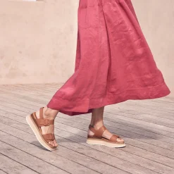 EOS Footwear Wedges & Espadrilles>TONES WEDGE SANDAL LEATHER