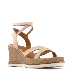 EOS Footwear Wedges & Espadrilles|Heeled Sandals>ZELINA LEATHER ESPADRILLE SANDALS