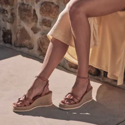 EOS Footwear Wedges & Espadrilles|Heeled Sandals>ZELINE LEATHER ESPADRILLE SANDALS